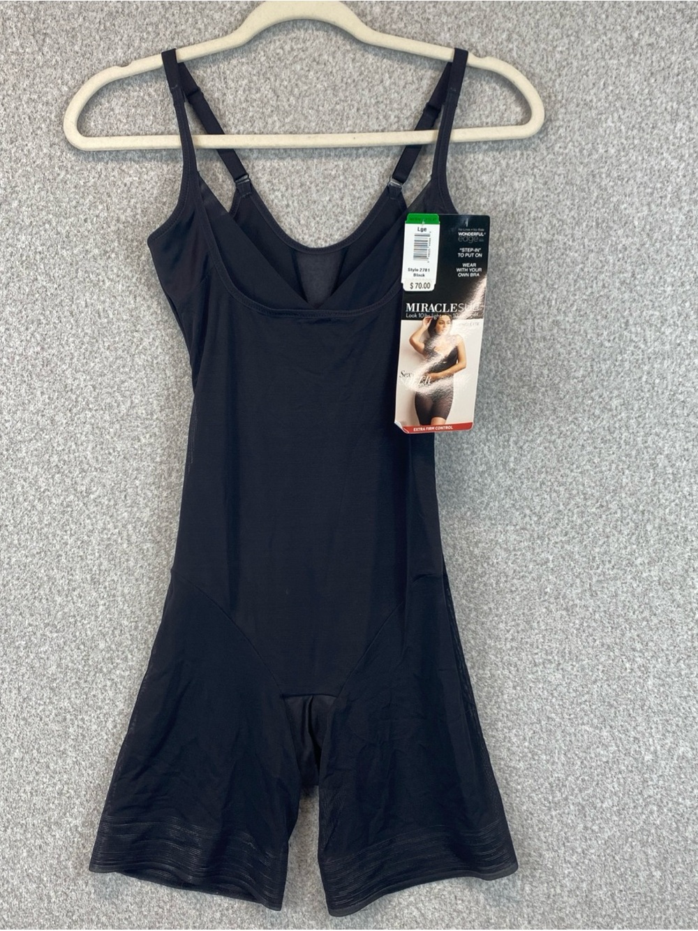 Miraclesuit shapewear Singlet large Extra Firm Control Inseam 8” Bust Lift - Picture 2 of 13